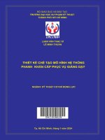 thiết kế chế tạo mô hình hệ thống phanh khẩn cấp phục vụ giảng dạy