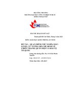 tiểu luận quan điểm chủ nghĩa mác lenin tư tưởng hồ chí minh về chiến tranh quân đội và bảo vệ tổ quốc