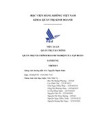 tiểu luận quản trị tài chính doanh nghiệp của tập đoàn samsung