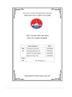 tiểu luận kết thúc học phần công tác xã hội với nhóm