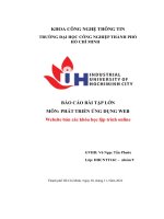 bài tập lớn môn phát triển ứng dụng web website bán các khóa học lập trình online