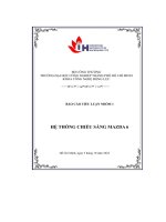 báo cáo tiểu luận hệ thống chiếu sáng mazda 6