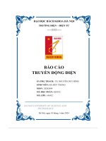 báo cáo truyền động điện đề tài hệ truyền động xe ô tô điện