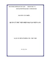 Quản lý thư viện hiện đại tại Việt Nam