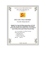 Chủ Đề Xây Dựng Hệ Thống Mạng Phòng A10_601, 602, 603. Cho Địa Chỉ Ip 188.188.0.0, Chia Thành 4 Subnet Để Cấp Phát Cho Hệ Thống Mạng. Tạo Tài Khoản Người Dùng, Nhóm Người Dùng Trong Hệ Thống.pdf