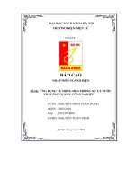 báo cáo nhập môn ngành điện ứng dụng tự động hóa trong xử lý nước thải trong khu công nghiệp