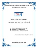 TIỂU LUẬN KẾT THÚC HỌC PHẦN PHƯƠNG PHÁP HỌC TẬP HIỆU QUẢ quan điểm về khả năng thay thế trí tuệ nhân tạo cho người trí tuệ