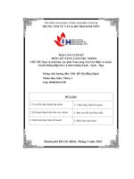 tiểu luận chủ đề dọn vệ sinh khu vực phía nam công viên gia định và tuyên truyền thông điệp bảo vệ môi trường xanh sạch đẹp