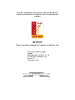 report project assembly language computer architecture lab