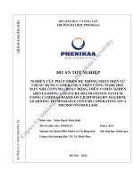 nghiên cứu phát triển hệ thống nhận diện cử chỉ sử dụng camera dựa trên công nghệ học máy nhẹ tinyml hoạt động trên vi điều khiển