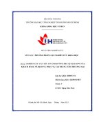 tiểu luận nghiên cứu các yếu tố ảnh hưởng đến sự hài lòng của khách hàng về dịch vụ phục vụ tại trung tâm thương mại