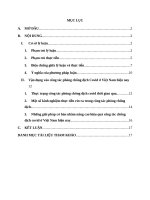 đề bài số 03 nội dung nguyên tắc thống nhất giữa lý luận và thực tiễn vận dụng vào công tác phòng chống dịch covid 19 ở việt nam hiện nay