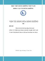Tiểu luận Vận tải hàng hóa hàng không