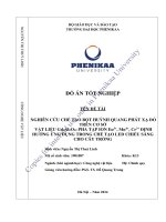 nghiên cứu chế tạo bột huỳnh quang phát xạ đỏ trên cơ sở vật liệu gd3al5o12 pha tạp ion eu3 mn4 cr3 định hướng ứng dụng trong chế tạo led chiếu sáng cho cây trồng