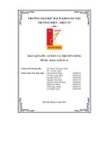 bài tập lớn anten và truyền sóng đề tài anten xoắn lò xo