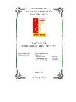 bài tập lớn hệ thống điều khiển máy cnc â