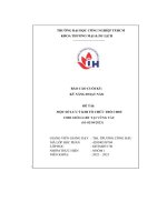 tiểu luận đề tài một số lưu ý khi tổ chức trò chơicho giới lgbt tại vũng tàu