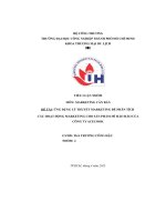 tiểu luận ứng dụng lý thuyết marketing để phân tích các hoạt động marketing cho sản phẩm mì hảo hảo củacông ty acecook