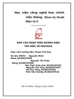 báo cáo nhập môn ngành điện tìm hiểu về proteus