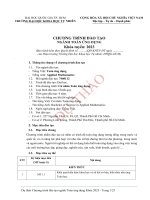 DỰ THẢO CHƯƠNG TRÌNH ĐÀO TẠO NGÀNH TOÁN ỨNG DỤNG KHÓA