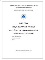 Báo cáo thực tập nghề nghiệp tại công ty tnhh mediastep software việt nam