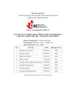 tiểu luận xây dựng và triển khai chiến lược e marketingcho nến thơm trị liệu tiệm nến nhà mình