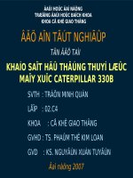 bản vẽ máy xúc cat 330