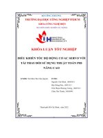 điều khiển tốc độ động cơ ac servo vớitải thay đổi sử dụng thuật toán pidnâng cao