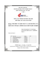 tiểu luận tìm hiểu về khí chất và ảnh hưởng củakhí chất tới quá trình giao tiếp nghề nghiệp