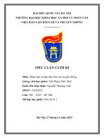 tiểu luận sự cần thiết sửa đổi bổ sung luật báo chí 2016