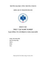 Báo cáo thực tập nghề nghiệp tại công ty cổ phần cảng sài gòn (2)