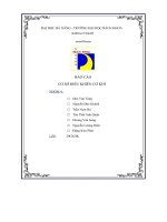 báo cáo cơ sở điều khiển cơ khí