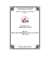 tiểu luận phân tích tình hình cung cầu xe máy việt nam