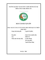 Đề tài QUẢN LÝ DỰ ÁN XÂY DỰNG PHẦN MỀM QUẢN LÝ ĐIỂM SINH VIÊN