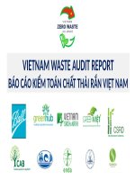 VIETNAM WASTE AUDIT REPORT - BÁO CÁO KIỂM TOÁN CHẤT THẢI RẮN VIỆT NAM