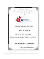 tiểu luận đề tài văn hóa giao tiếp người nga người đức người ý người mỹ