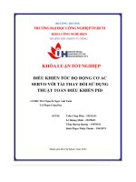 điều khiển tốc độ động cơ ac servo với tải thay đổi sử dụng thuật toán điều khiển pid