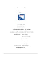 tiểu luận dự án đầu tư sản xuất vàkinh doanh quần áo công sở nữ fashion fusion