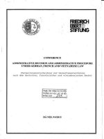 Kỷ yếu hội thảo khoa học: Quyết định hành chính và thủ tục hành chính trong pháp luật của Đức, Pháp và Việt Nam