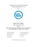 tiểu luận việt nam sẽ trở thành nền kinh tế thứ 20 thế giới và thứ 2 trong khu vực đông nam á năm 2036