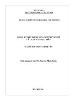 Đề tài nghiên cứu khoa học cấp Trường: Đăng ký bất động sản - Những vấn đề lý luận và thực tiễn