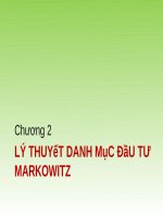 LÝ THUYẾT DANH MỤC ĐẦU TƯ MARKOWITZ
