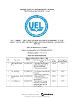 Xây Dựng Chiến Lược Marketing Cho Sản Phẩm Nước Yến Sanest 