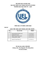 tiểu luận giao tiếp hiệu quả trong làm việc nhóm