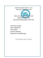 báo cáo kiến tập heineken việt nam