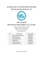 bài tập nhóm môn phương pháp nghiên cứu luật học