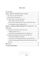 Công trình dự thi giải thưởng “Sinh viên nghiên cứu khoa học”: Chính sách hội nhập quốc tế và khu vực của Đảng và Nhà nước Việt Nam trước vấn đề toàn cầu hoá