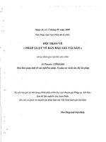 Kỷ yếu hội thảo khoa học: Pháp luật về bán đấu giá tài sản