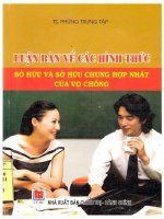 Sách chuyên khảo: Luận bàn về các hình thức sở hữu và sở hữu chung hợp nhất của vợ chồng - Phùng Trung Tập