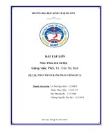 phân tích thành phần chính pca bài tập lớn môn phân tích dữ liệu